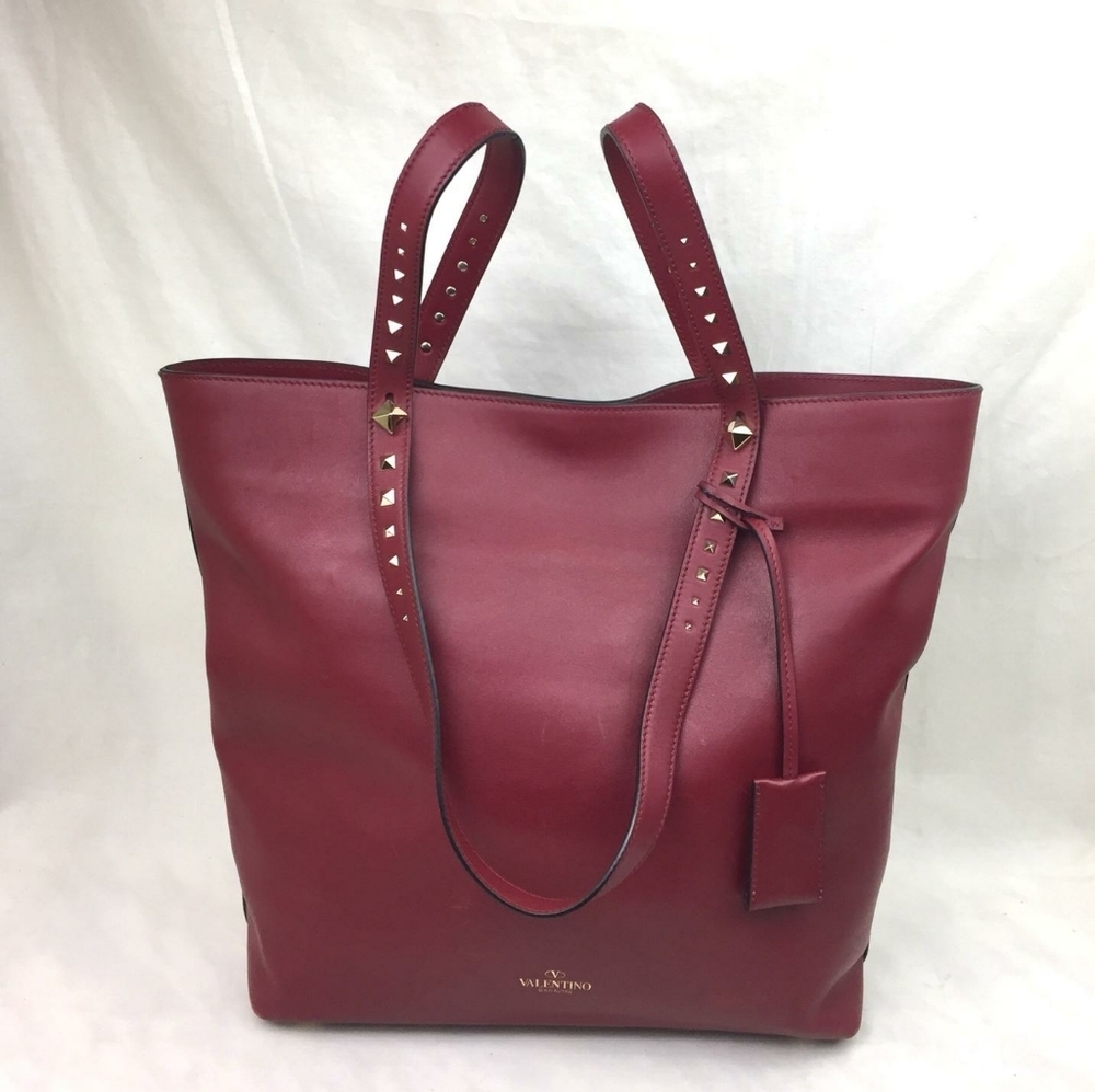 VALENTINO Lovestud Leather Tote - Picture 10 of 16